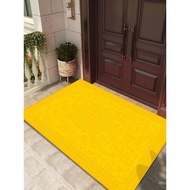 Golden Yellow Entrance Door Mat Entrance Customized Fu Character Foot Mat Wangzhai Housewarming Cutt