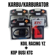 RACING COIL YZ 4SS MOTO ONE CARBON/ CARBURETOR + KTC SPARK PLUG Original RX KING VEGA JUPITER FIZR N