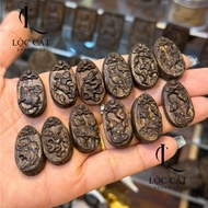 [LC-Charm12cg] Agarwood Charm that sinks the 12 zodiac animals - Exquisite Loc Cat Agarwood, fragran