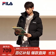 FILA 斐乐官方男子羽绒服冬季时尚休闲连帽保暖上衣外套