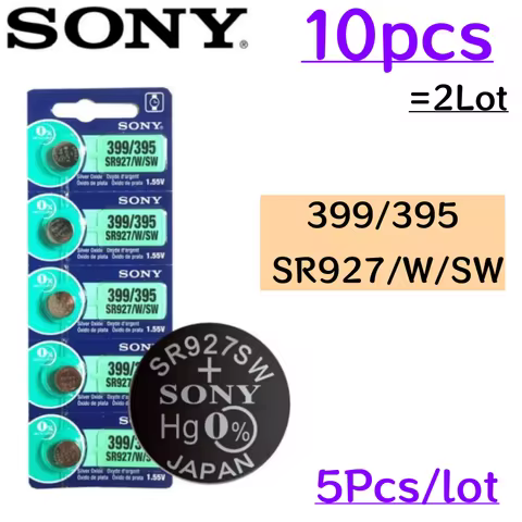 10Pcs Original SONY 395 399 AG7 For Sony SR927SW SR927W SR927 LR927 395 399195 L926F LR927 395A Batt