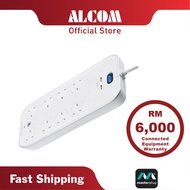 Masterplug SRGSU83PW-MPA Surge Extension Lead with 8 Sockets 2 3.1A USB Ports 3 Meter Length for Hom