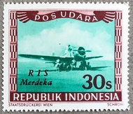 PW409-PERANGKO PRANGKO INDONESIA WINA 30s POS UDARA REPUBLIK