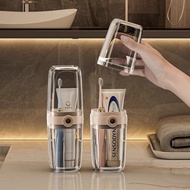 New Travel Portable Clear Plastic Toothbrush Storage Box Rinsing Cup Waterproof Dust-proof Outdoor C