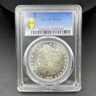 Pcgs Grading MS63 1881 US Morgan Silver Coin US Silver Coin Morgan Foreign Silver Dollar Silver Roun