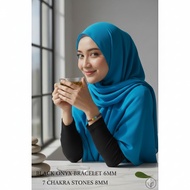 CAKRA BRACELET 7 COLORS MIX BLACK ONIX STONE