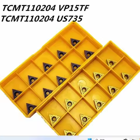 10pcs/box TCMT110204 VP15TF UE6020 US735 Carbide Tools Internal Milling Cutter TCMT 110204 CNC Inser