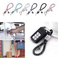 san* Glitter for Key Fob Rhinestones Keychain Strap with Charms Car for Key Decoratio
