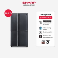 SHARP ตู้เย็น 4 ประตู มี Plasmacluster ขนาด 18.5 - 20.3 คิว รุ่น SJ-FX52TP-SL SJ-FX57TP-SL สีเทาเงิน