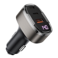 Knightshield 140W Superme Digital Display PPS Dual Quick Charger usb Car Charger With Cable 1M Optio