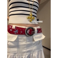 Escape Amusement Park~Niche Design Rivets Heavy Industry Decoration Cute Pattern Belt Female Playful