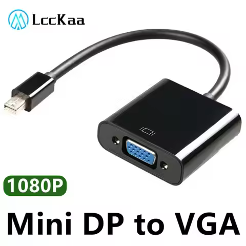 Mini DP to VGA Converter Mini Displayport to VGA Adapter for MacBook Pro Air Apple iMac Mini Display
