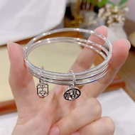 999 sterling silver bracelet bell junior iii girlfriend birthday present niche c999纯银铃铛手镯三生三世女友生日礼物小