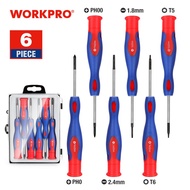 WORKPRO 6PC Precision Screwdriver Set Mini Magnetic Screwdriver for Smart Phone Repair Tool Kits