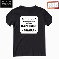 Kazekage GAARA Anime Words Distro T-Shirt for Men and Women