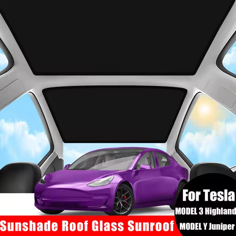 Roof Sunshades for Tesla Model Y 2025 Juniper Model 3 Sunroof Shade Sunshade Roof Sun Shade for 2024