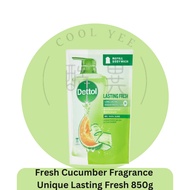 Dettol Honeydew & Cucumber Antibacterial Body Wash Refil 850g Shower Cream Shower Gel Sabun Mandi