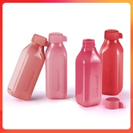 Tupperware 500ml Square Eco Bottle Colorful Pink Red Peach Merah Light Air Liquid Tight Botol Air Budak Kids Screw Top