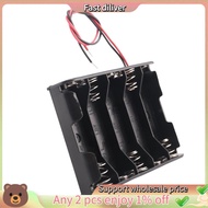 5 x 1.5V AA Battery Slot Holder Case Box Wire Black