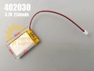 (สต๊อกในไทย) แบตเตอรี่ลิเธียม 402030 3.7V 250mAh แบตเตอรี่ลิ ถ่านชาร์จ mp3 ลำโพง บลูทูธ GPS Li-ion B