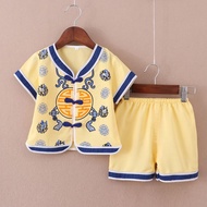 Baby Baby Tang Suit Hanfu Summer Clothes Boy Thin Style Chinese Style One Year Old Boy Baby One Year