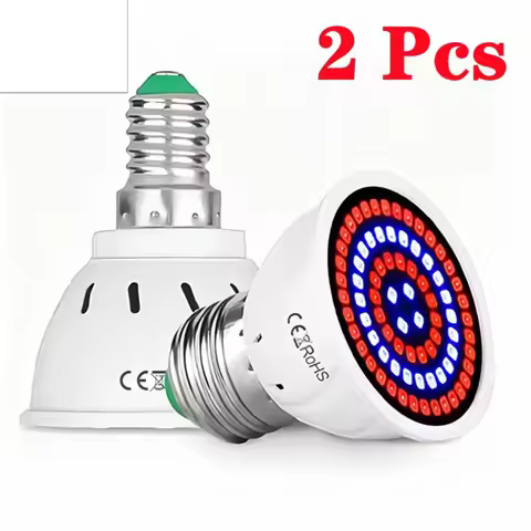 2Pcs LED Grow Full Spectrum Bulb E27 E14 GU10 MR16 220V Greenhouse Hydroponic Lamp Grow Light For In