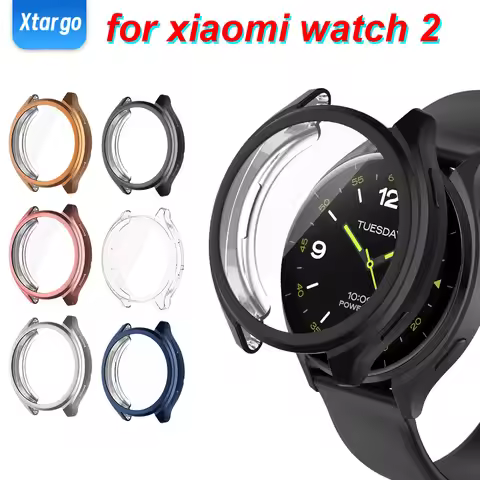TPU Case+Glass for Xiaomi Watch 2 Smart Watch All-around Bumper Protective Shell for Xiaomi Watch 2 