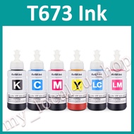 Compatible Epson 673 ink Epson T673 Refill ink for EPSON L800 L805 L810 L850 L1800 L351 L350