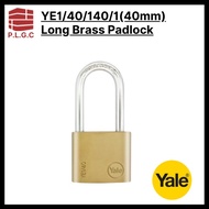 Yale YE1/40/140/1 40MM Essential Series Long Shackle Brass Padlock