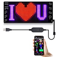 LED Pixel PanelUSB 5V Flexible LED Module RGB Scrolling Text Animation DisplayBluetooth APP