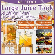 Glass beverage dispenser with bracket lid faucet beverage server suitable thick glass in gatherings 