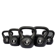 Black Kettlebell 10kg-20kg Home Gym Workout Weight Training Equipment Set