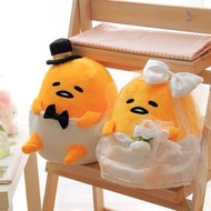 蛋黃哥 公仔 gudetama 婚紗 結婚禮物 賀禮 車頭公仔 婚禮 聖誕 生日禮物 公仔 蛋黃哥