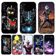for Samsung A54 5G A55 A60 A70 A71 A72 A73 F62 Cool Anime Ultraman【Q8】 9Y10 Fashion Black TPU Soft S