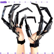 WATTLE 1PC Halloween Articulated Finger, Scarry Fake Fingers Skeleton Hands Finger Glove, Horror Gho