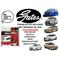 100% GATES PROTON IRIZ PREVE SAGA FLX EXORA BOLD PERSONA VVT NEW SAGA VVT NEW TIMING KIT SET TIMING 