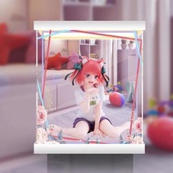 [AOWOBOX] Taito Desktop Cute 五等分的新娘 中野二乃 貓耳居家服 手辦高透主題展示盒 展示箱 display box 亞加力 模型盒 亞加力展示盒 燈