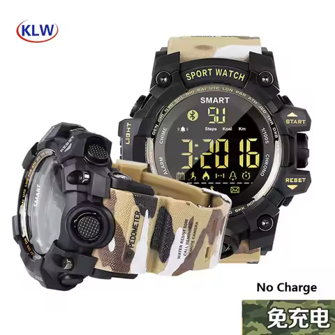 EX16S Smart Watch 5ATM Waterproof Military Men's Tough Guy Camouflage Field Step 12 Months Standby S