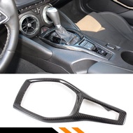 Carbon Fiber Shifter Gear Box Console Trim Cover Compatible with 2016-2024 Chevy Camaro LT SS RS ZL1