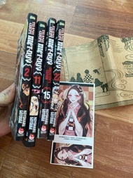 (thường) Bộ truyện tranh cũ Thanh gươm diệt quỷ Kimetsu No yaiba Kny bản thường kèm phụ kiện