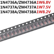 100PCS 1W all series ZM4736A 1N4736 6.8V ZM4737A 1N4737 7.5V 1N4738 8.2V 4.7V 9.1V 12V 16V 20V 33V-4