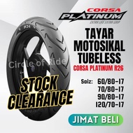 TAYAR CORSA PLATINUM TUBELESS TYRE R26