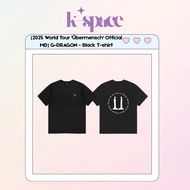 [2025 World Tour 'Übermensch' Official MD] G-DRAGON - Black T-shirt