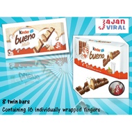 KINDER BUENO MILK AND HAZELNUTS (8 PACKS x 1 Box) [A2000] (expiry milk chocolate:9/12/21)