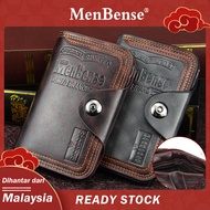 Walett for men Short Style Large Capacity Magnetic Buckle men wallet leather original dompet lelaki kulit original beg duit lelaki