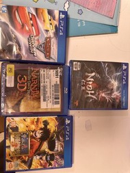 PS4 遊戲合集：Cars 3, 仁王, 航海王 海賊無雙3, 異度神劍3D