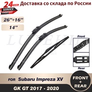 Wiper Front &amp; Rear Wiper Blades Set For Subaru Impreza XV GK GT 2017 2018 2019 2020 Windshield Windscreen 26"16"14"