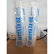 ZETTA 12oz 14oz 16oz Disposable Plastic Cups 50pcs Plastic Cup Disposable Cup