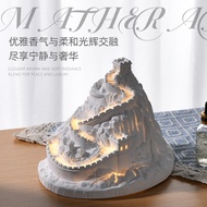 Lexin Bluetooth Audio Aromatherapy Lamp Fireless Aromatherapy Diffuser Stone Great Wall Cultural Cre