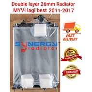 MYVI LAGI BEST RADIATOR TANGKI AIR  (2011-2017) Double layer Auto Manual BRAND SYNERGY